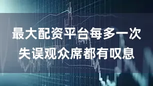 最大配资平台每多一次失误观众席都有叹息